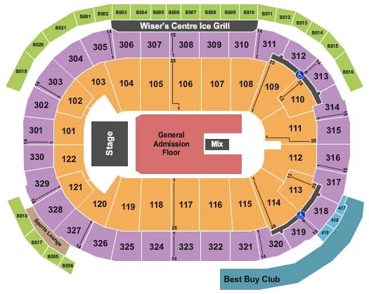  CAMILA CABELLO Seating Map Seating Chart