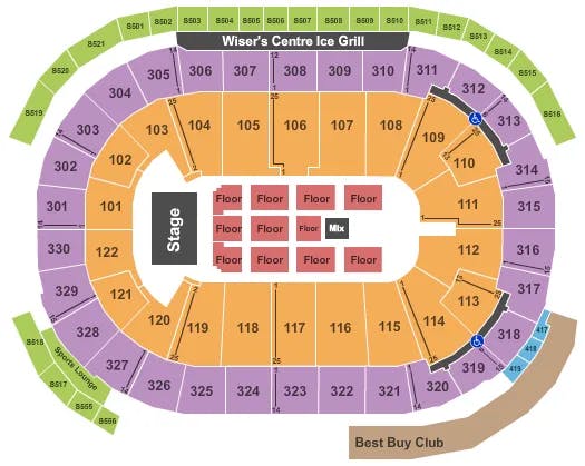  FULL CONCERT Seating Map Seating Chart
