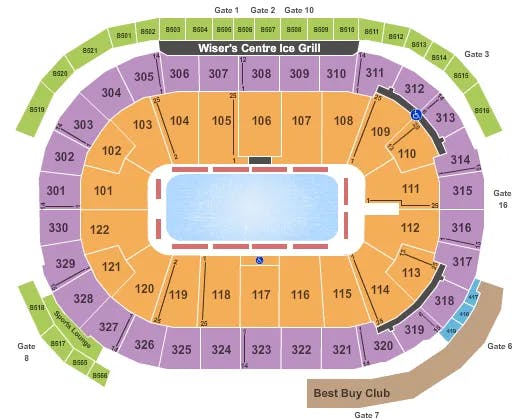  STARS ON ICE Seating Map Seating Chart