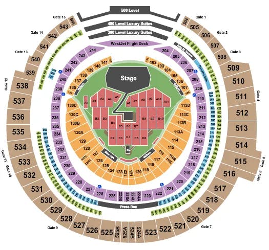  BTS BANGTAN BOYS Seating Map Seating Chart