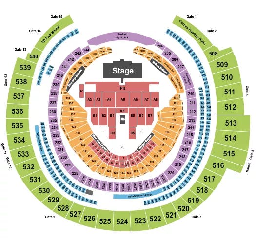  BLINK 182 Seating Map Seating Chart