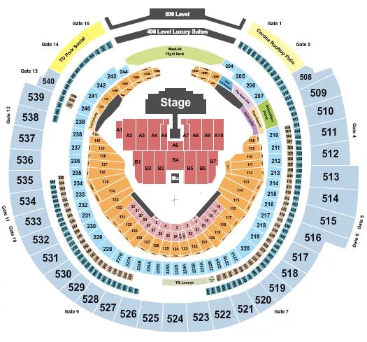  DILJIT DOSANJH Seating Map Seating Chart