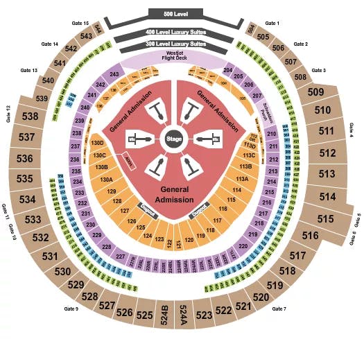  ED SHEERAN 2 Seating Map Seating Chart