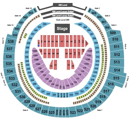  ED SHEERAN Seating Map Seating Chart