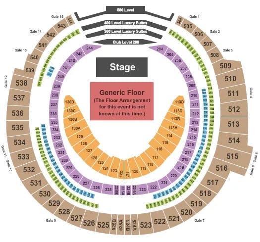  GENERIC FLOOR Seating Map Seating Chart