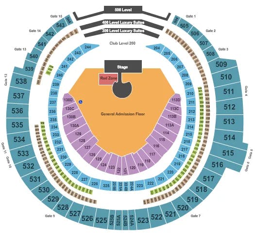  U2 Seating Map Seating Chart