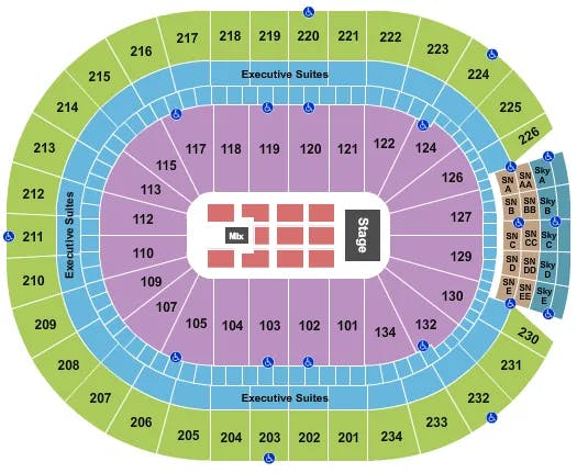  EAGLES Seating Map Seating Chart