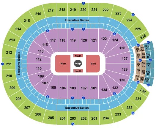  UFC Seating Map Seating Chart