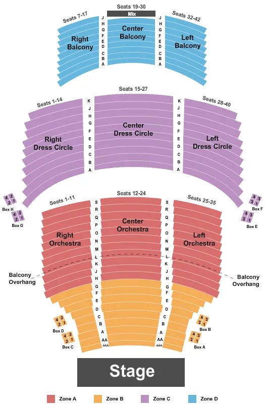  ENDSTAGE 2 INT ZONE Seating Map Seating Chart