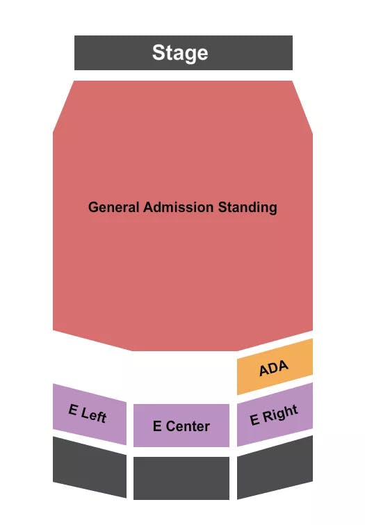  GA STANDING RES E Seating Map Seating Chart