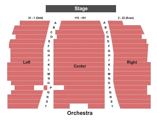  ENDSTAGE Seating Map Seating Chart