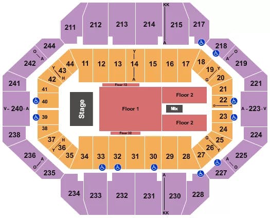  TURN UP JAM Seating Map Seating Chart