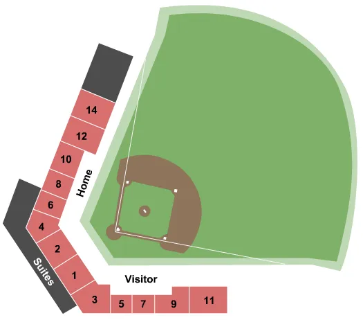  BASEBALL Seating Map Seating Chart