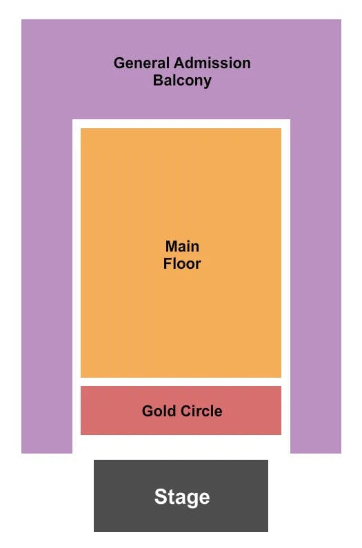 SAINT ANDREWS HALL DETROIT ENDSTAGE GA Seating Map Seating Chart