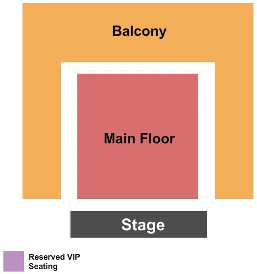 SAINT ANDREWS HALL DETROIT ENDSTAGE 2 Seating Map Seating Chart