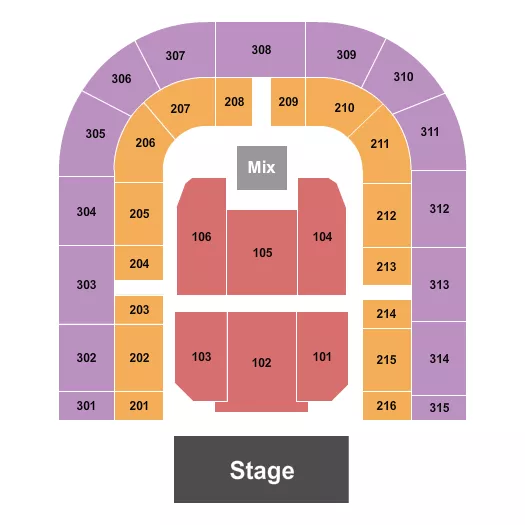  ENDSTAGE 2 Seating Map Seating Chart