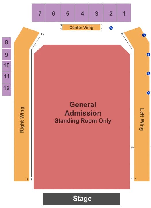  ELLIE GOULDING Seating Map Seating Chart