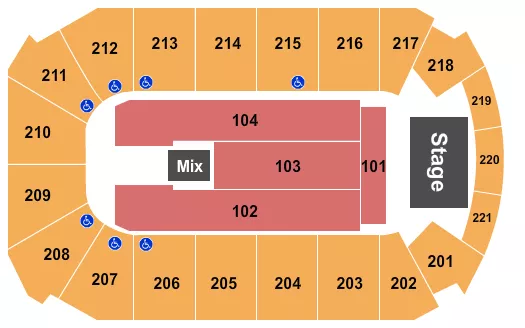  ENDSTAGE 3 Seating Map Seating Chart