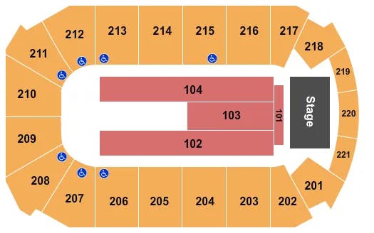  GABRIEL IGLESIAS Seating Map Seating Chart