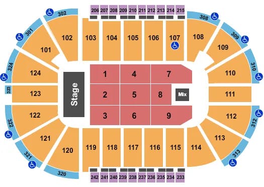  ELEVATION WORSHIP Seating Map Seating Chart