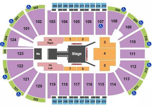  FUERZA REGIDA Seating Map Seating Chart