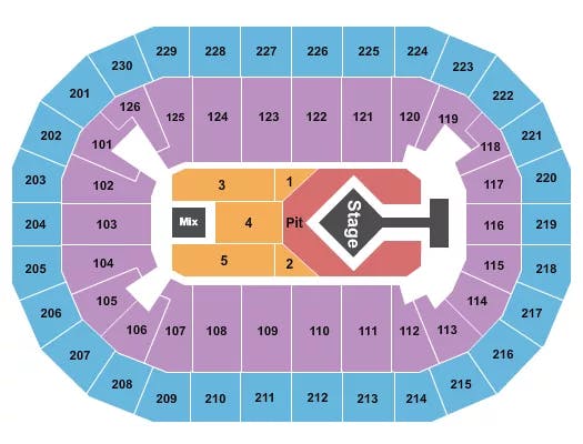  BLINK 182 Seating Map Seating Chart