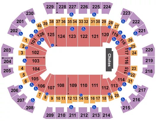  RODEO Seating Map Seating Chart