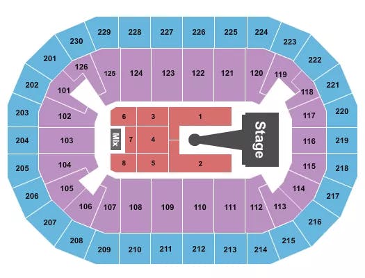  ROMEO SANTOS Seating Map Seating Chart