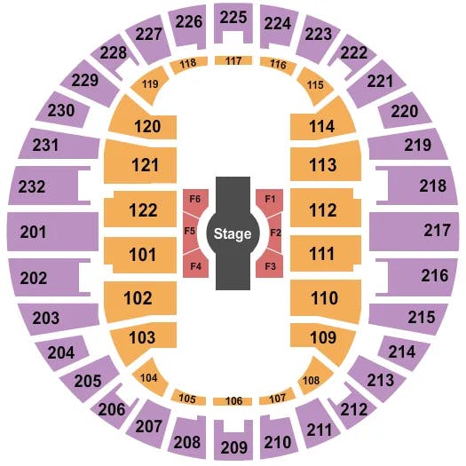  CIRQUE CORTEO Seating Map Seating Chart