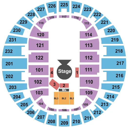  CIRQUE OVO Seating Map Seating Chart