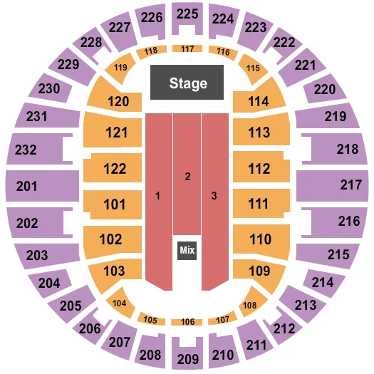  END STAGE 3 Seating Map Seating Chart