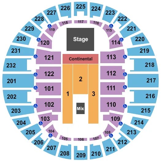  JAMES TAYLOR Seating Map Seating Chart