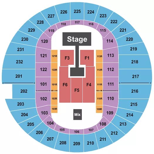  KIRK FRANKLIN Seating Map Seating Chart