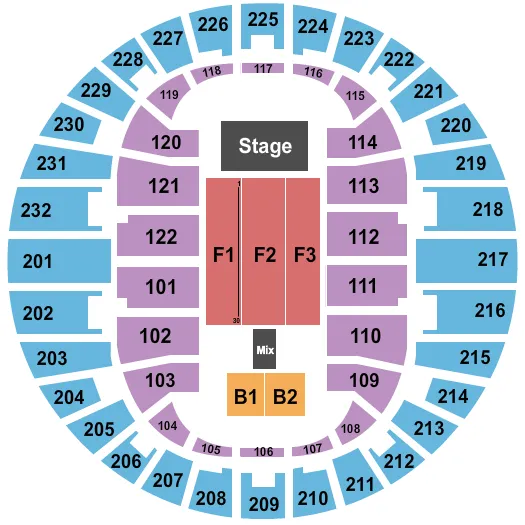  MERCYME Seating Map Seating Chart