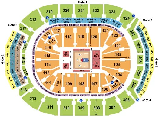  BIG 3 BASKETBALL Seating Map Seating Chart