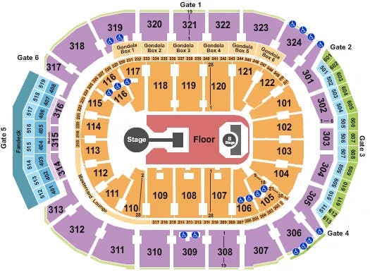  CHILDISH GAMBINO Seating Map Seating Chart