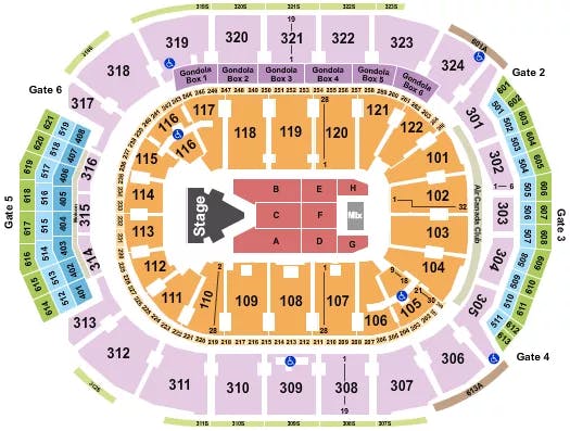  DOJA CAT Seating Map Seating Chart