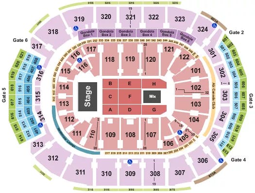  ENDSTAGE 3 Seating Map Seating Chart