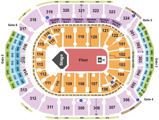  MANESKIN Seating Map Seating Chart