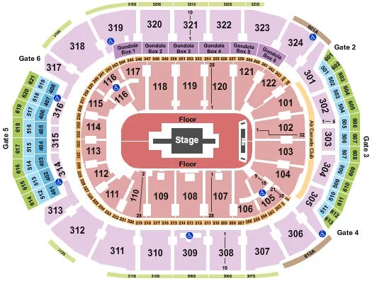  RAUW ALEJANDRO Seating Map Seating Chart