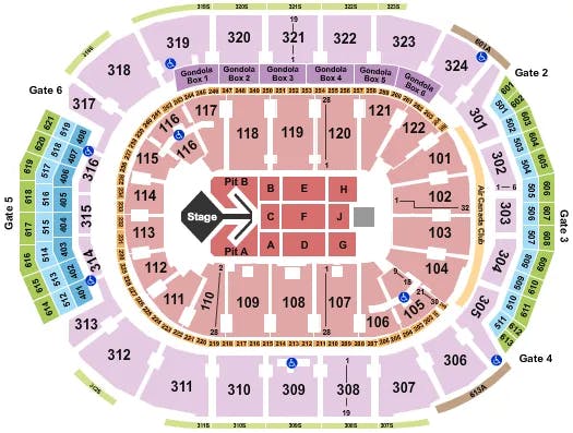  WIZKID Seating Map Seating Chart