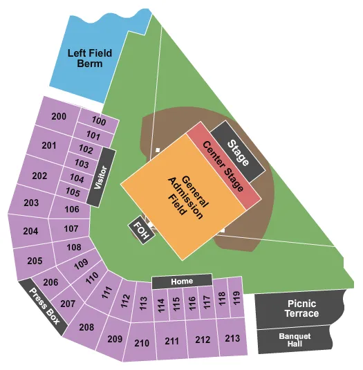  JAKE OWEN Seating Map Seating Chart