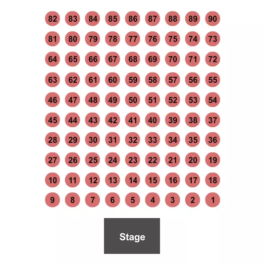 SEVEN FEATHERS HOTEL CASINO ENDSTAGE TABLES Seating Map Seating Chart