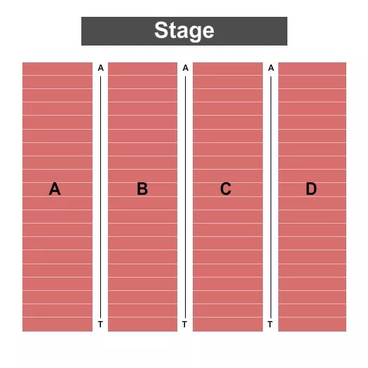 SEVEN FEATHERS HOTEL CASINO ENDSTAGE RESERVED Seating Map Seating Chart