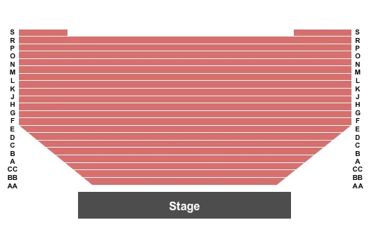 CITADEL THEATRE SHOCTOR THEATRE END STAGE Seating Map Seating Chart