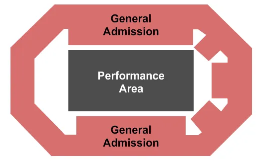  GENERAL ADMISSION1 Seating Map Seating Chart