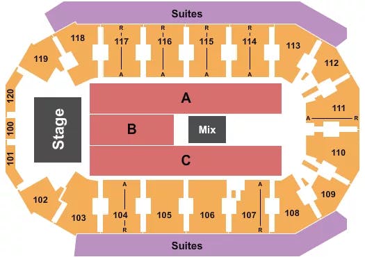  ENDSTAGE 2 Seating Map Seating Chart