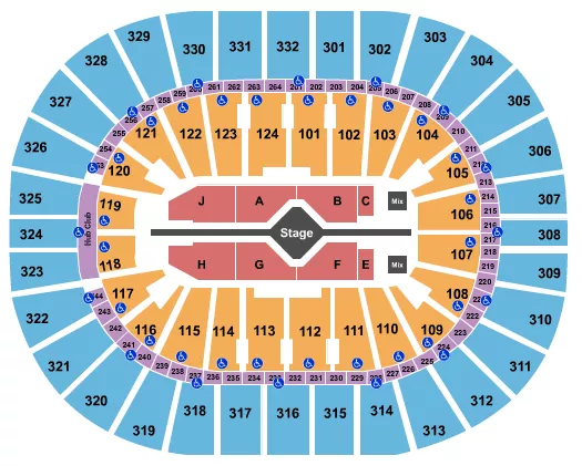  ALICIA KEYS Seating Map Seating Chart