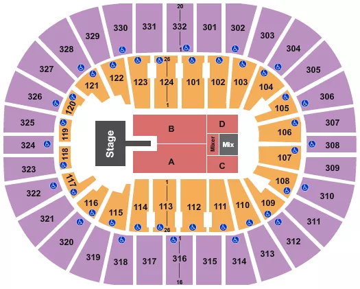  CHRISTIAN NODAL Seating Map Seating Chart