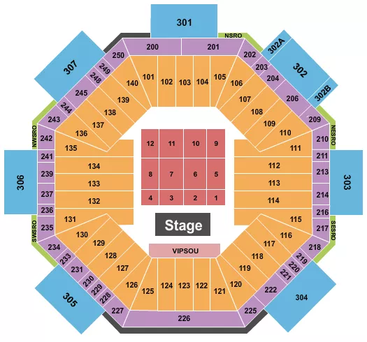  ENDSTAGE Seating Map Seating Chart